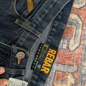 Ariat Rebar M5 Slim Straight Jeans - Deep Indigo